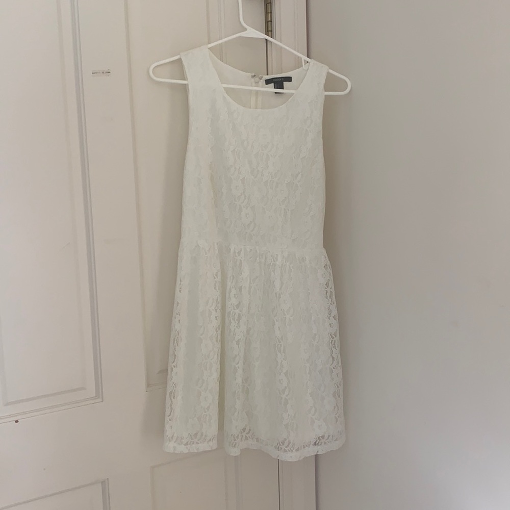 White lace dress